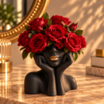 Scarlet With Flowers